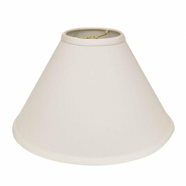 Homeroots 15 in. White Deep Cone Slanted No Slub Lampshade 469907